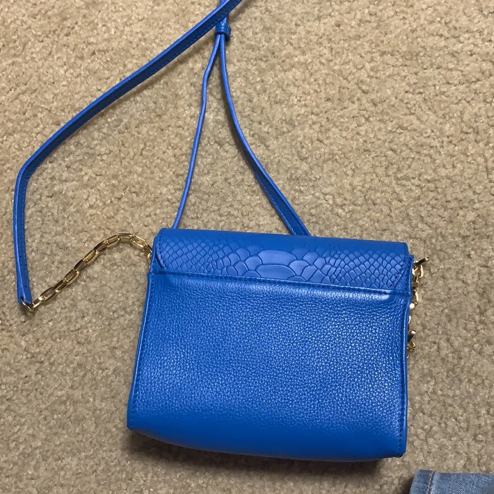 gigi new york blue leather crossbody bag - Picture 6 of 6